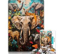 Puzzle 1000 pièces pour Adolescents, Monde Animal, Jeu Familial Anti-Stress, défi Difficile, renforce l'amour Entre Couples (38x26cm)