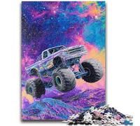 Puzzle 1000 pièces pour Adolescents Monster Truck pour 14 Ans et Plus Jeu de Quiz Amusant à la Maison, Cadeau d'anniversaire, Cadeaux de Voyage 50x75cm
