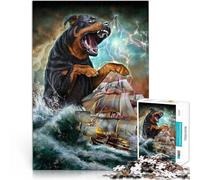 Puzzle 1000 pièces pour Adolescents Monstre Rottweiler Kraken Jouet éducatif intellectuel décompressant Idées Cadeaux 52x38cm