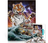 Puzzle 1000 pièces pour Adolescents Monstre Titan Tigre Kraken Séjour Anti-Stress pour Tuer Le Temps Bon Cadeau 75x50cm