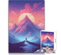 Puzzle 1000 pièces pour Adolescents Mont Everest Népal - Un Jeu apaisant et Relaxant à Faire à la Maison - Découpe de Haute précision - Dimensions:50x75cm
