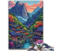 Puzzle 1000 pièces pour Adolescents, Montagnes étranges et Magnifiques, Jeu Familial Anti-Stress, défi Difficile, Collection d'artistes, Beaux-Arts 50x75cm