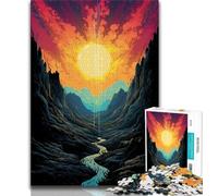 Puzzle 1000 pièces pour Adolescents, Montagnes Magnifiques et rêveuses, 1000 pièces pour Adultes, Anti-Stress, défi Difficile, Cadeaux du Père Noël Secret (Taille 75x50cm)