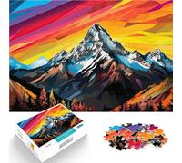 Puzzle 1000 pièces pour Adolescents Montagnes Popart pour Le Jeu éducatif Challenge Toy Renforcer l'amour Entre Les Couples 75x50cm
