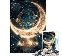Puzzle 1000 pièces pour Adolescents Moon Munchkin Défi éducatif Activités familiales Jeux relaxants pour Les 14 Ans et Plus (50x75cm)