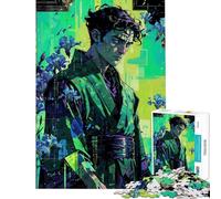 Puzzle 1000 pièces pour Adolescents Morpheus︰ Rêveries d'émeraude Jeu de réflexion découpe de précision Cadeau d'anniversaire ou de Noël (38x52cm)