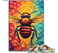 Puzzle 1000 pièces pour Adolescents, Motif Abeille coloré, Jouet éducatif et décompressant, Cadeau d'anniversaire, décoration Murale (Taille 50x75cm)