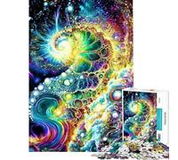 Puzzle 1000 pièces pour Adolescents Motif Abstrait en Spirale Cosmique Jeu Manuel captivant pour développer la Patience Cadeau d'anniversaire Une œuvre d'art (Dimensions 75x50cm)