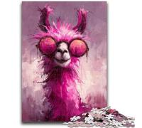 Puzzle 1000 pièces pour Adolescents, Motif alpaga Fantastique, intéressant pour réduire Le Stress et interagir avec Les Parents (38x26cm)