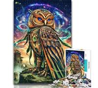 Puzzle 1000 pièces pour Adolescents, Motif Animal Fantastique, Hibou, Cadeau pour Adolescents, Jeu éducatif pour Anniversaire, Noël, jusqu'à 14 Ans, 50x75cm