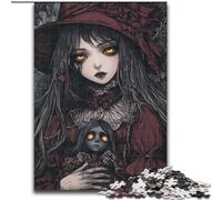 Puzzle 1000 pièces pour Adolescents, Motif animé, sorcière, Anti-Stress, idéal pour Les Vacances, idéal pour Tuer Le Temps, décoration idéale pour Les 14 Ans et Plus, 50x75cm