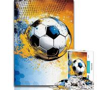 Puzzle 1000 pièces pour Adolescents, Motif Aquarelle Football, 1000 pièces, Un défi Difficile à relever, à Offrir à Toute la Famille (Taille 75x50cm)