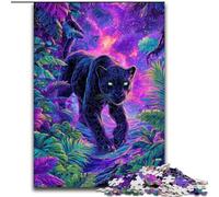 Puzzle 1000 pièces pour Adolescents, Motif Black Panther psychédélique, à partir de 14 Ans, Jeux éducatifs, Bricolage, Illustration, Cadeau (Taille 26x38cm)