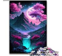 Puzzle 1000 pièces pour Adolescents, Motif Cerisier en Fleurs, Art Japonais, Jouets Anti-Stress, Cadeaux d'anniversaire Uniques pour Les 14 Ans et Plus (Taille 50x75cm)