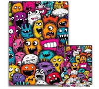 Puzzle 1000 pièces pour Adolescents, Motif Chat Aquarelle, Puzzle en Bois, intéressant pour réduire Le Stress, idées Cadeaux pour Les 14 Ans et Plus 50x75cm