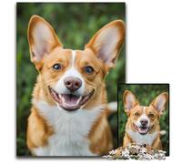Puzzle 1000 pièces pour Adolescents, Motif Chien Heureux, Puzzle en Bois, intéressant pour réduire Le Stress, idées Cadeaux pour Les 14 Ans et Plus 50x75cm