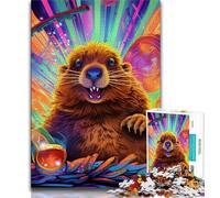 Puzzle 1000 pièces pour Adolescents Motif cochons d'Inde idéal pour Un Jeu éducatif Un défi Une décoration d'intérieur Unique et des Cadeaux (26x38cm)