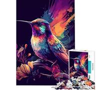 Puzzle 1000 pièces pour Adolescents Motif Colibri aux Couleurs néon idéal pour Un Anniversaire ou Noël Améliore la mémoire Jeu Impossible Convient aux Personnes de 14 Ans et Plus (50x75cm)