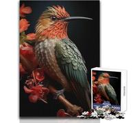 Puzzle 1000 pièces pour Adolescents, Motif Colibri, pour Un Moment de détente et de Plaisir Jeu de précision, Dimensions:50x75cm