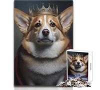 Puzzle 1000 pièces pour Adolescents, Motif Corgi Royal, idéal pour des Moments de détente Découpe de Haute précision Dimensions:38x52cm
