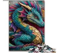 Puzzle 1000 pièces pour Adolescents, Motif Dragon Volant et Graffiti, Jouets Anti-Stress, Cadeaux d'anniversaire Uniques pour Les 14 Ans et Plus (Taille 26x38cm)