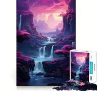 Puzzle 1000 pièces pour Adolescents,Motif Fleurs de Cerisier,Art Japonais,découpe Premium,Jeu Amusant et divertissant,Facile à Jouer,décoration de Noël (38x26cm)