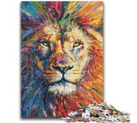 Puzzle 1000 pièces pour Adolescents, Motif Graffiti, Lion, décoration Murale Artistique, idée Cadeau d'anniversaire pour Amis, Bureau à Domicile, 50x75cm