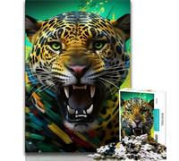 Puzzle 1000 pièces pour Adolescents Motif léopard Africain idéal pour Toute la Famille 38x26cm