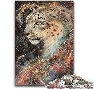 Puzzle 1000 pièces pour Adolescents, Motif léopard des neiges Fantastique, Cadeau Amusant et activité pour la Maison, Jouet pour Les Jours de Pluie (26x38cm)