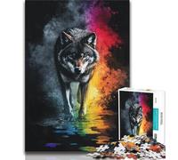 Puzzle 1000 pièces pour Adolescents, Motif Loup Fantastique, Jeu de Quiz idéal comme Cadeau pour Toute la Famille (Taille 75x50cm)