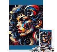 Puzzle 1000 pièces pour Adolescents Motif Tourbillon Cosmique Jeu de réflexion Stimulant Course de Vitesse Manuelle Jouet Anti-Stress Cadeau de Noël ou d'anniversaire (75x50cm)