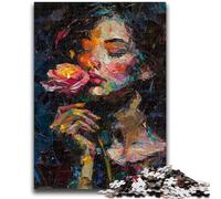 Puzzle 1000 pièces pour Adolescents, Motif Visage psychédélique, Jeu éducatif, défi, Cadeau d'anniversaire, décoration Murale (75x50cm)