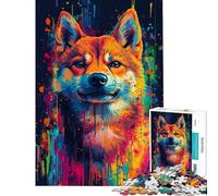 Puzzle 1000 pièces pour Adolescents Motifs canins colorés Idéal pour Les Adolescents Un Parfait vidéo Un Puzzle Qui enrichit la liste de souhaits des Adolescents avec Le Père Noël Un idéal