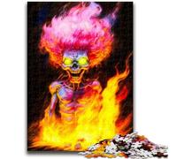 Puzzle 1000 pièces pour Adolescents Murmures du passé, crâne, Difficile et Stimulant, avec Affiche et fiche de Questions-réponses pour Les 14 Ans, 50x75cm