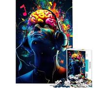 Puzzle 1000 pièces pour Adolescents Musique Stimulation cérébrale défi éducatif décoration intérieure Jeux éducatifs Convient aux 14 Ans et Plus (50x75cm)