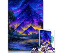 Puzzle 1000 pièces pour Adolescents Mystérieuses Pyramides égyptiennes, Jouets de Divertissement Familial, idéal comme Cadeau pour Toute la Famille (75x50cm)