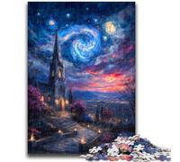 Puzzle 1000 pièces pour Adolescents Mystérieux Mont Fuji pour 14 Ans et Plus Jeu de défi Unique Jeux en Famille Cadeaux d'anniversaire de Noël 50x75cm