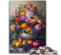 Puzzle 1000 pièces pour Adolescents Nature Morte en céramique Difficile à compléter mais Amusant et Humoristique avec Affiche Assortie et Feuille de Questions 26x38cm