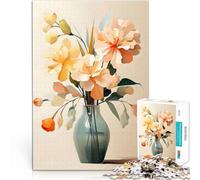 Puzzle 1000 pièces pour Adolescents Nature Morte Florale Compétition de Vitesse Manuelle est idéal comme Cadeau pour Toute la Famille 75x50cm