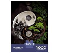 Puzzle 1000 Pièces pour Adolescents Natures Yin and Yang Casse-têtes pour Adolescents Analyse Et Logique Interaction Parent-Enfant Jeu Stimulant Jouets 70x50cm/1000pcs