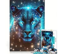 Puzzle 1000 pièces pour Adolescents Nébuleuse Mystique Panthère Jeu Impossible Difficile et Stimulant Cadeau Unique d'anniversaire et de Noël 38x52cm