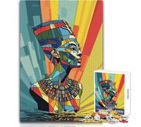 Puzzle 1000 pièces pour Adolescents - Néfertiti, Reine d'Égypte - Idéal pour des soirées détente - Ajustement Parfait - Découpe précise - Dimensions:38x52cm