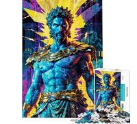 Puzzle 1000 pièces pour Adolescents Neon Zeus Electric Reign Jeu de réflexion Difficile et Stimulant à compléter (Taille 50x75cm)