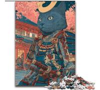 Puzzle 1000 pièces pour Adolescents Ninja Cat, Jouets éducatifs et éducatifs, Cadeaux d'anniversaire Uniques pour Les 14 Ans et Plus (Taille 26x38cm)