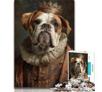 Puzzle 1000 pièces pour Adolescents, Noble Bulldog, Un défi Difficile à relever, à Offrir à Toute la Famille (Taille 38x26cm)