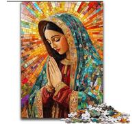 Puzzle 1000 pièces pour Adolescents Notre-Dame de Guadalupe en prière, entraînez Votre Cerveau et Vos Mains Cadeaux d'anniversaire et Cadeaux Uniques pour Les 14 Ans et Plus (Taille 26x38cm)