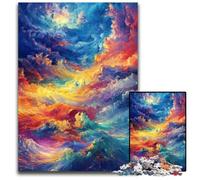 Puzzle 1000 pièces pour Adolescents, Nuage Arc-en-Ciel, Puzzle en Carton, Jeux, Jouets, Cadeau, pour renforcer l'amour Entre Couples, à partir de 14 Ans, 26x38cm