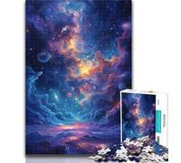 Puzzle 1000 pièces pour Adolescents Nuages dans Le Cosmos Puzzles pour Adultes, Anti-Stress Staycation Tuer Le Temps Améliorer l'amour Entre Les Couples 26x38cm