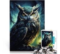 Puzzle 1000 pièces pour Adolescents Nuit des hiboux Défi Difficile pour soulager Le Stress Cadeaux du Père Noël Secret 38x26cm