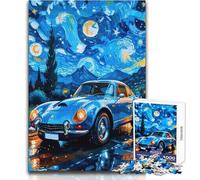 Puzzle 1000 pièces pour Adolescents Nuit étoilée Alpine Un séjour à la Maison Tuer Le Temps Jeux de détente Cadeaux pour Femmes et Hommes (Taille 38x52cm)